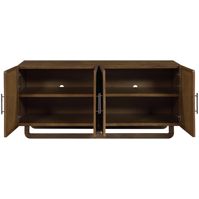 Meridian Furniture Sova Brown Solid Wood And Oak Veneer Sideboard/Buffet