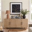 Meridian Furniture Sova Natural Solid Wood And Oak Veneer Sideboard/Buffet