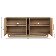 Meridian Furniture Sova Natural Solid Wood And Oak Veneer Sideboard/Buffet
