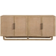 Meridian Furniture Sova Natural Solid Wood And Oak Veneer Sideboard/Buffet