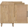 Meridian Furniture Sova Natural Solid Wood And Oak Veneer Sideboard/Buffet