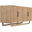 Meridian Furniture Sova Natural Solid Wood And Oak Veneer Sideboard/Buffet