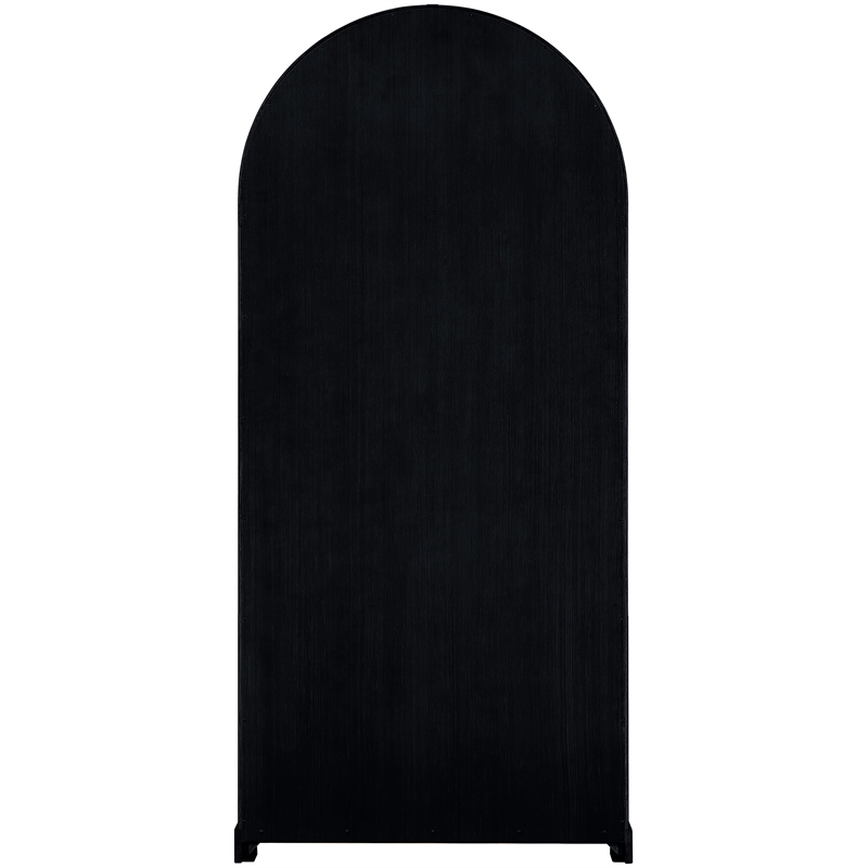 Meridian Furniture Corva Black Solid Wood Storage Cabinet