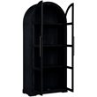 Meridian Furniture Corva Black Solid Wood Storage Cabinet