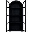 Meridian Furniture Corva Black Solid Wood Storage Cabinet