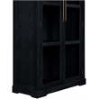 Meridian Furniture Corva Black Solid Wood Storage Cabinet