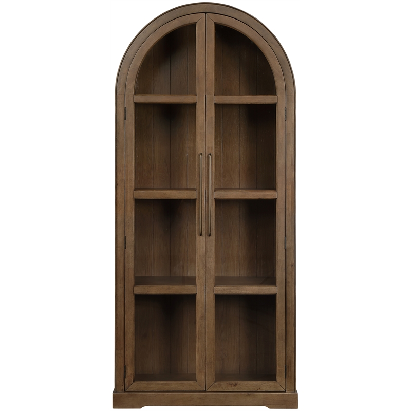Meridian Furniture Corva Brown Solid Wood Storage Cabinet