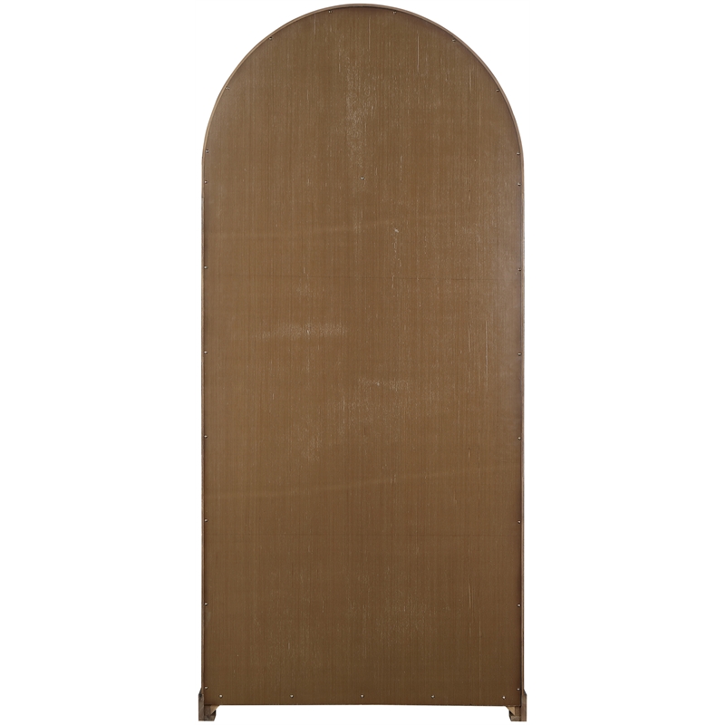 Meridian Furniture Corva Brown Solid Wood Storage Cabinet