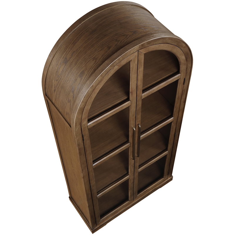 Meridian Furniture Corva Brown Solid Wood Storage Cabinet