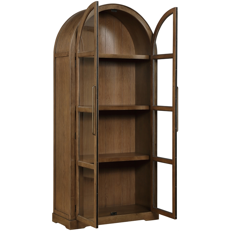 Meridian Furniture Corva Brown Solid Wood Storage Cabinet