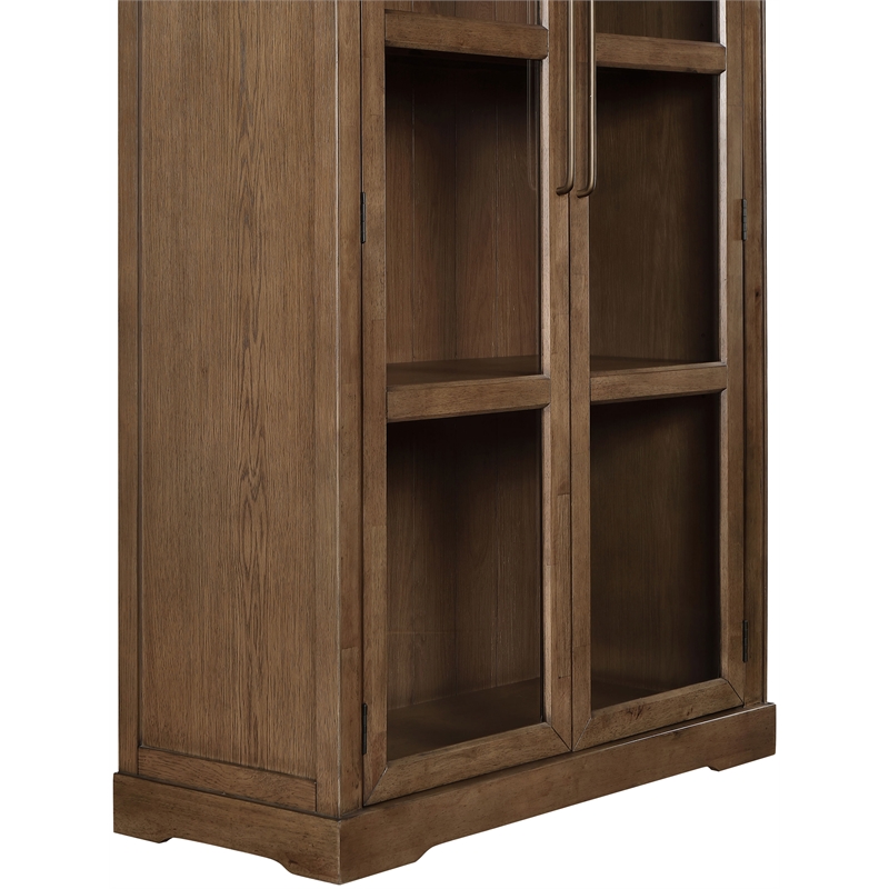 Meridian Furniture Corva Brown Solid Wood Storage Cabinet