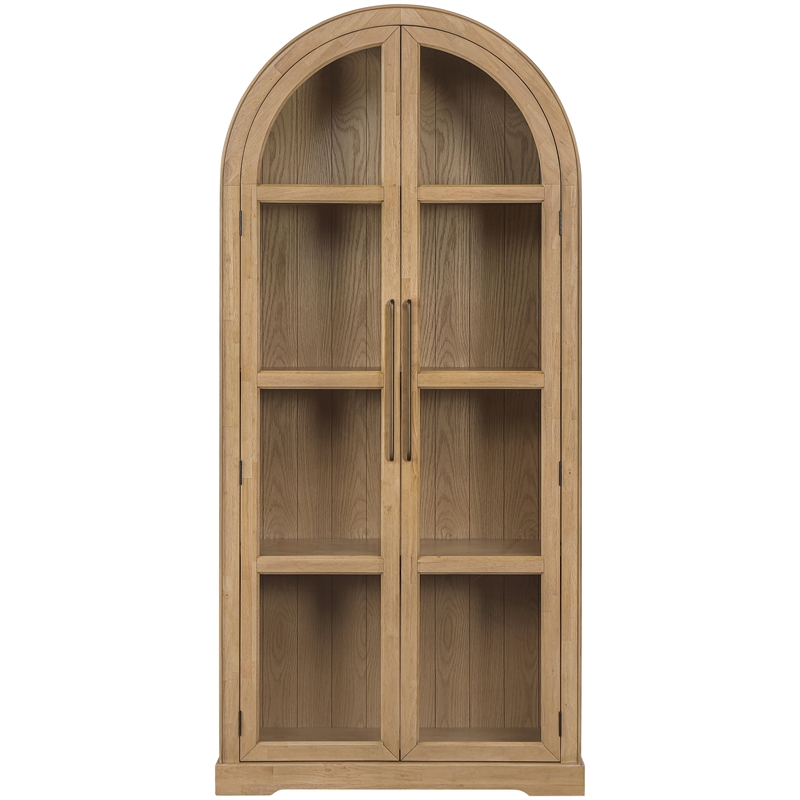 Meridian Furniture Corva Natural Solid Wood Storage Cabinet