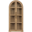 Meridian Furniture Corva Natural Solid Wood Storage Cabinet