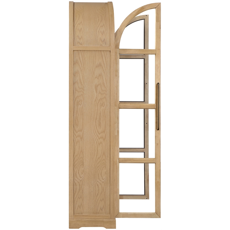 Meridian Furniture Corva Natural Solid Wood Storage Cabinet
