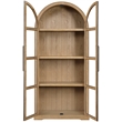 Meridian Furniture Corva Natural Solid Wood Storage Cabinet