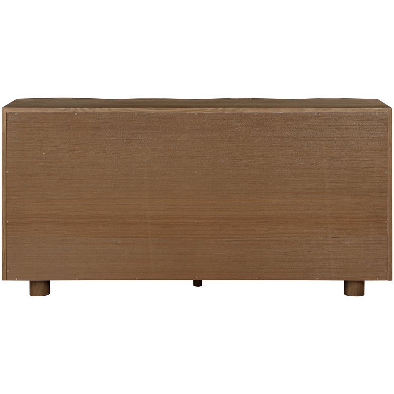 Meridian Furniture Norin Brown Solid Wood And Oak Veneer Sideboard/Buffet