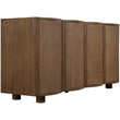 Meridian Furniture Norin Brown Solid Wood And Oak Veneer Sideboard/Buffet