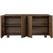 Meridian Furniture Norin Brown Solid Wood And Oak Veneer Sideboard/Buffet