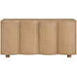 Meridian Furniture Norin Natural Solid Wood And Oak Veneer Sideboard/Buffet