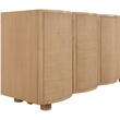 Meridian Furniture Norin Natural Solid Wood And Oak Veneer Sideboard/Buffet