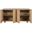 Meridian Furniture Norin Natural Solid Wood And Oak Veneer Sideboard/Buffet