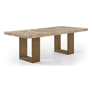 Meridian Furniture Ananda 84&quot Brown Marble Dining Table