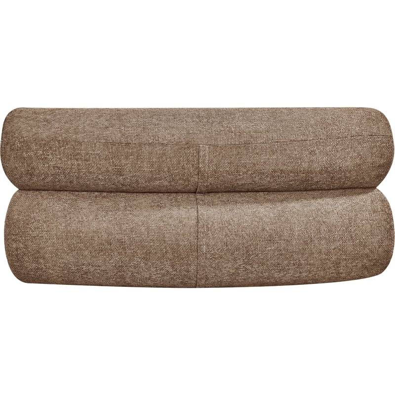 Meridian Furniture Bale Brown Chenille Fabric Upholstered Modular Armless Chair