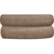 Meridian Furniture Bale Brown Chenille Fabric Upholstered Modular Armless Chair