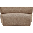 Meridian Furniture Bale Brown Chenille Fabric Upholstered Modular Armless Chair