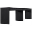 Meridian Furniture Avro Black Solid Wood And Oak Veneer 2pc. Console / Desk