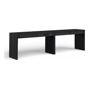 Meridian Furniture Avro Black Solid Wood And Oak Veneer 2pc. Console / Desk