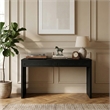 Meridian Furniture Avro Black Solid Wood And Oak Veneer Console / Desk