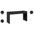 Meridian Furniture Avro Black Solid Wood And Oak Veneer Console / Desk