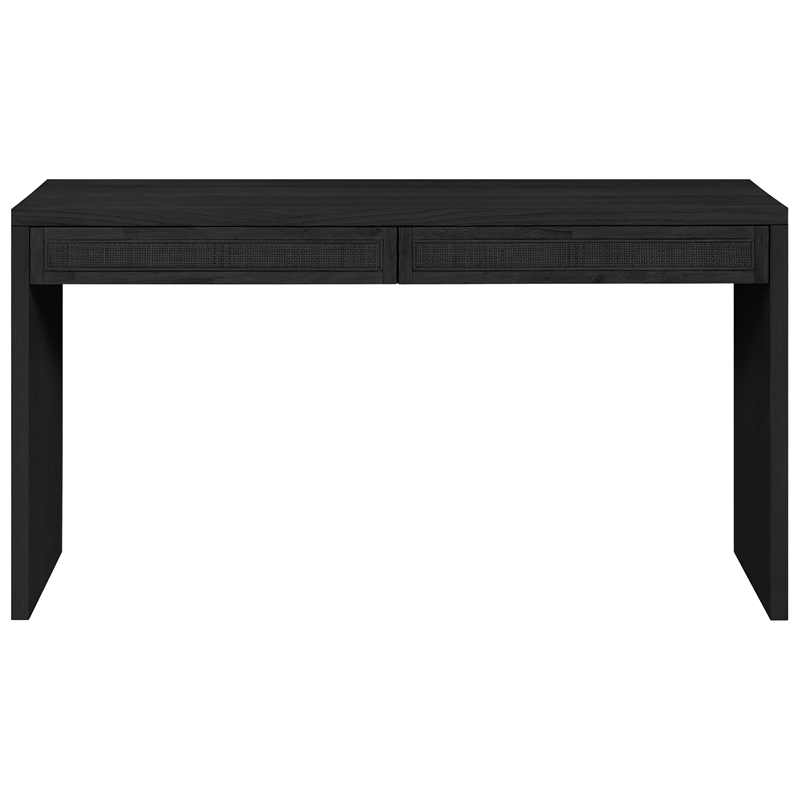 Meridian Furniture Avro Black Solid Wood And Oak Veneer Console / Desk