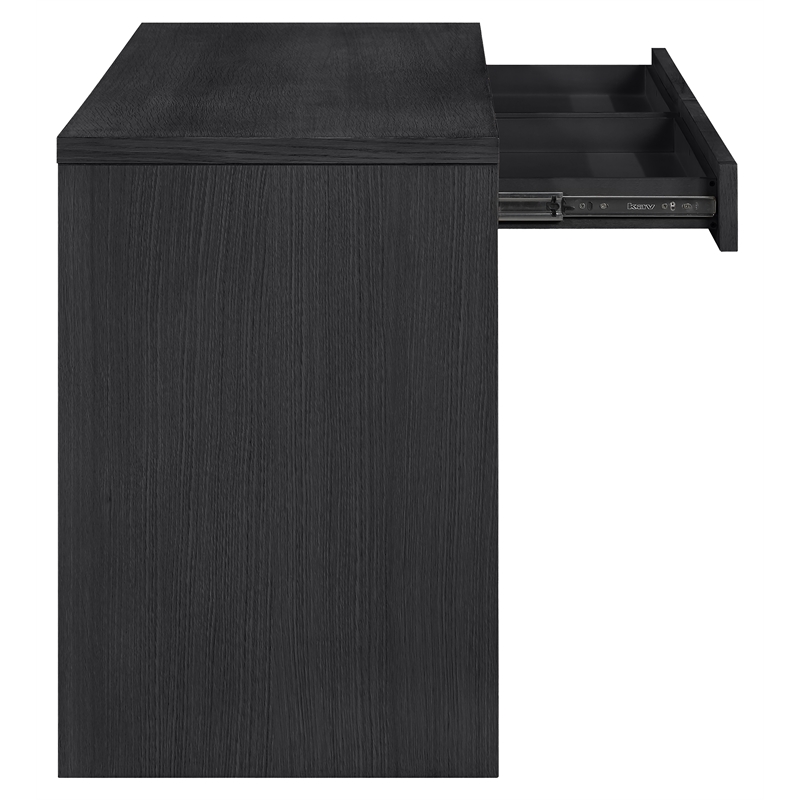 Meridian Furniture Avro Black Solid Wood And Oak Veneer Console / Desk