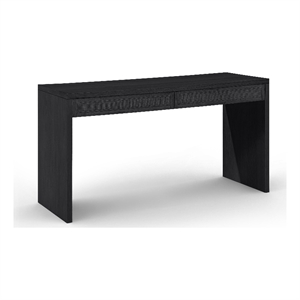 Meridian Furniture Avro Black Solid Wood And Oak Veneer Console / Desk