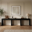 Meridian Furniture Avro Black Solid Wood And Oak Veneer 3pc. Console / Desk
