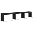 Meridian Furniture Avro Black Solid Wood And Oak Veneer 3pc. Console / Desk