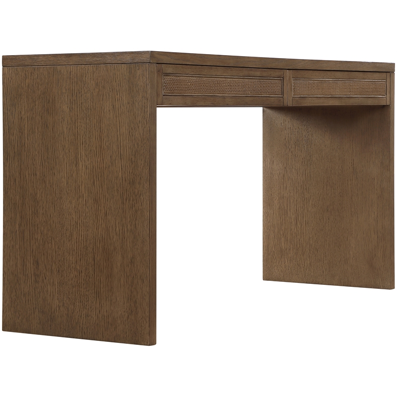 Meridian Furniture Avro Brown Solid Wood And Oak Veneer Console / Desk