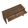 Meridian Furniture Avro Brown Solid Wood And Oak Veneer Console / Desk