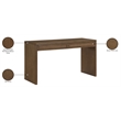 Meridian Furniture Avro Brown Solid Wood And Oak Veneer Console / Desk