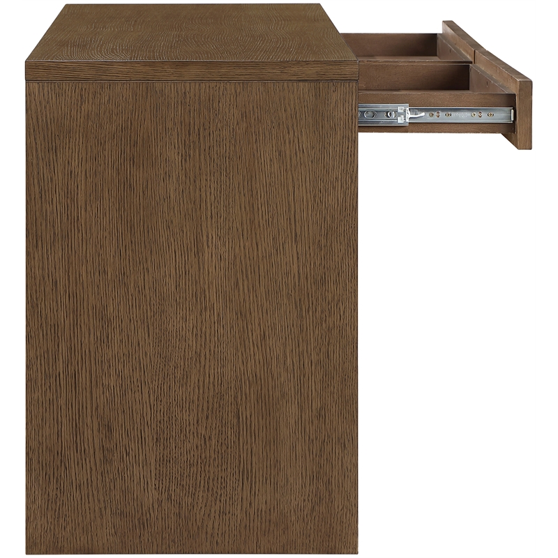 Meridian Furniture Avro Brown Solid Wood And Oak Veneer Console / Desk