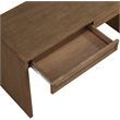 Meridian Furniture Avro Brown Solid Wood And Oak Veneer Console / Desk