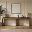 Meridian Furniture Avro Brown Solid Wood And Oak Veneer 2pc. Console / Desk
