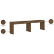 Meridian Furniture Avro Brown Solid Wood And Oak Veneer 2pc. Console / Desk