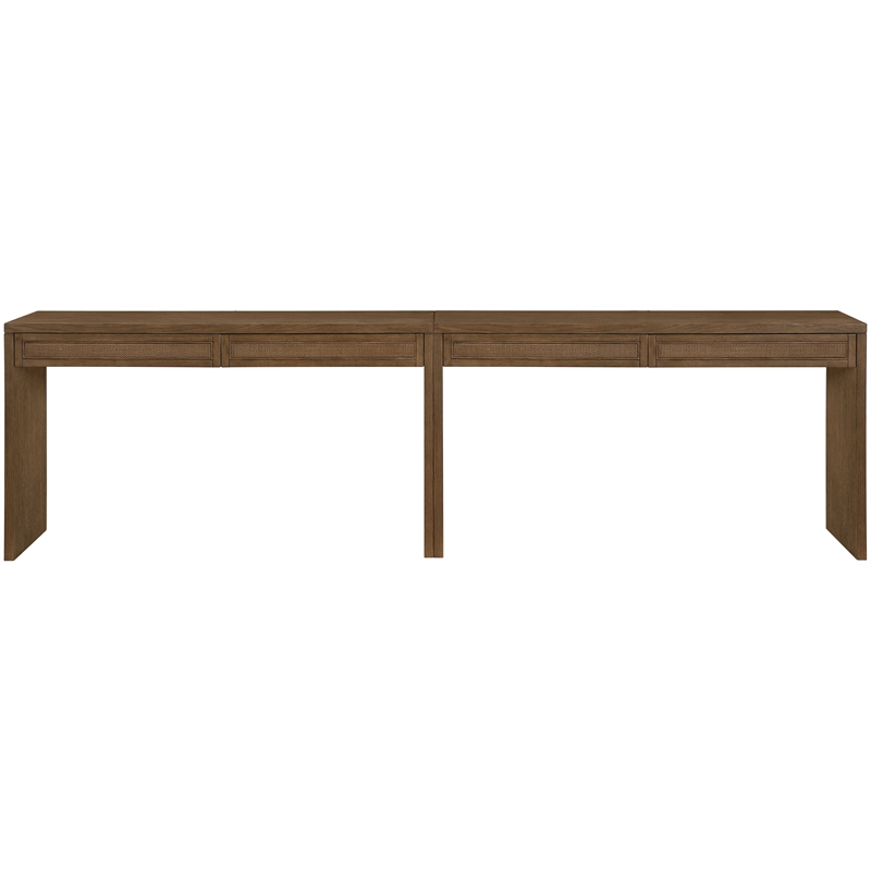 Meridian Furniture Avro Brown Solid Wood And Oak Veneer 2pc. Console / Desk