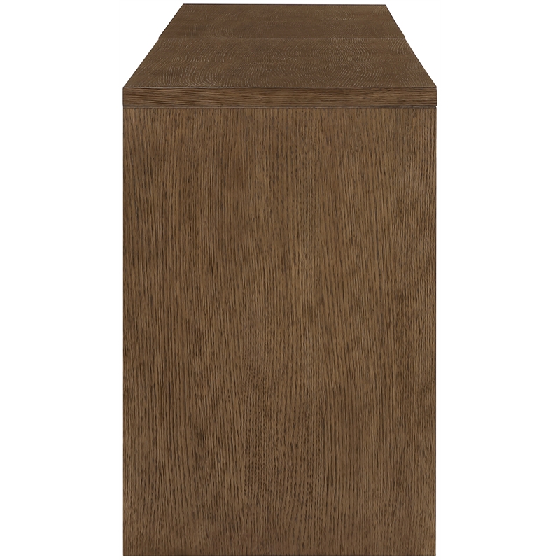 Meridian Furniture Avro Brown Solid Wood And Oak Veneer 2pc. Console / Desk