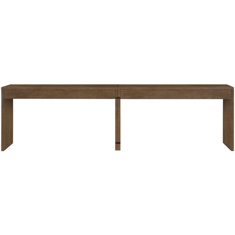 Meridian Furniture Avro Brown Solid Wood And Oak Veneer 2pc. Console / Desk