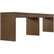 Meridian Furniture Avro Brown Solid Wood And Oak Veneer 2pc. Console / Desk