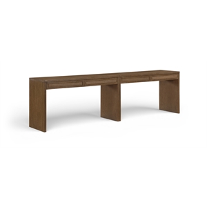 Meridian Furniture Avro Brown Solid Wood And Oak Veneer 2pc. Console / Desk